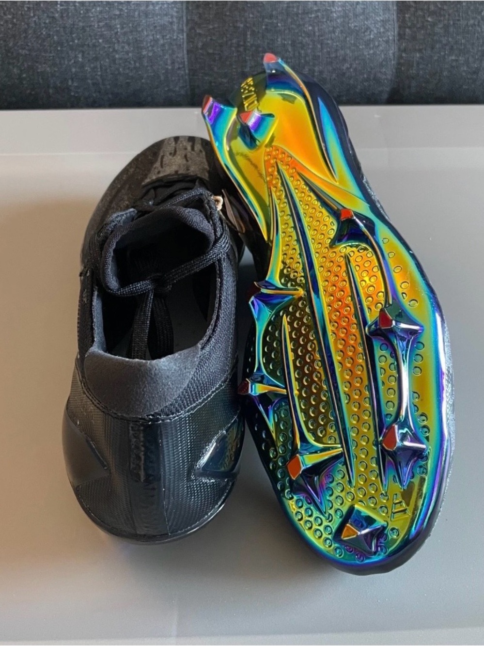 Adidas Electric Speed Juice Core Black Carbon Football Cleats Men's New - Picture 6 of 7